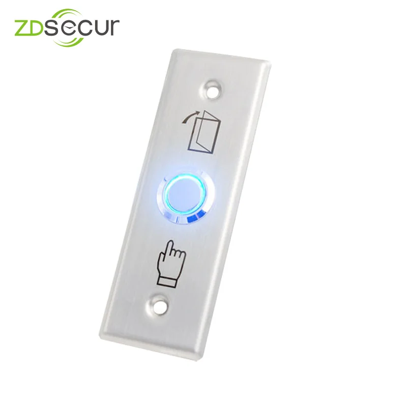 Rectangle Stainless Steel 12V Exit Access Control Touch Exit Button ZDKG03