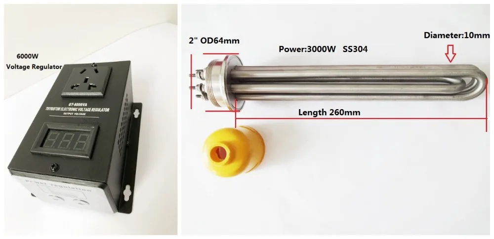 3 kw/4.5 kw/6 kw,220/380V,  Electric heater SS304 Tri-clamp 2