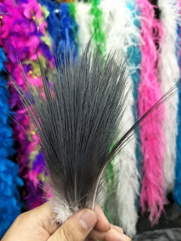 

Free shipping wholesale Quality 500pcs rare Black-necked Crane feather silk 15-20cm/6-8inch collected decorative accessories