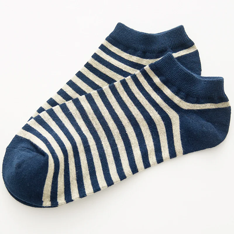 Hot 2017 Summer Autumn Mens Meias Striped Socks Casual otton Socks Wholesale Invisible Socks