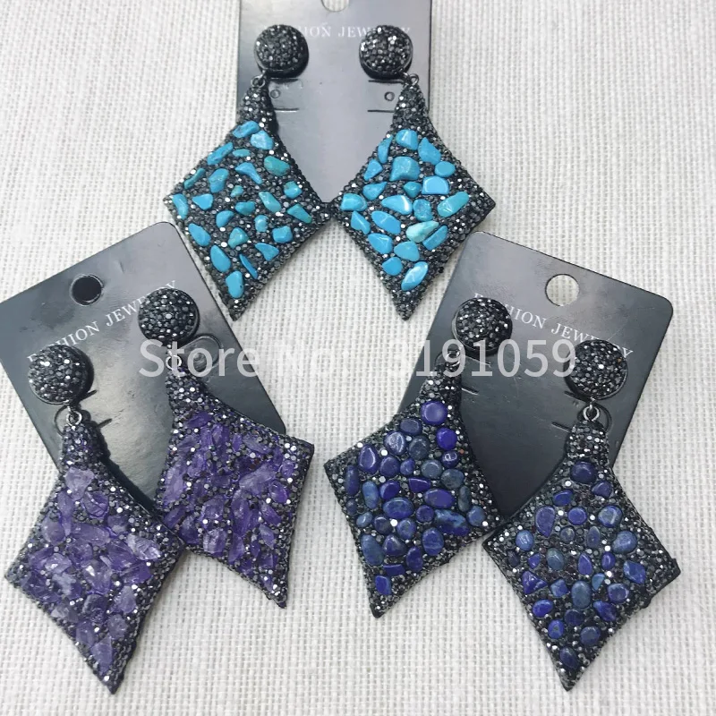 

European and American foreign trade texture large eardrop fashion temperament long style female jewelry