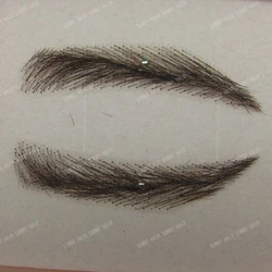 hand made human hair false eyebrow 014 black color handtied