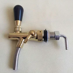 Compensator Beer Tap with Flow Control, with Wahsers and Hose Barb, 5/8 