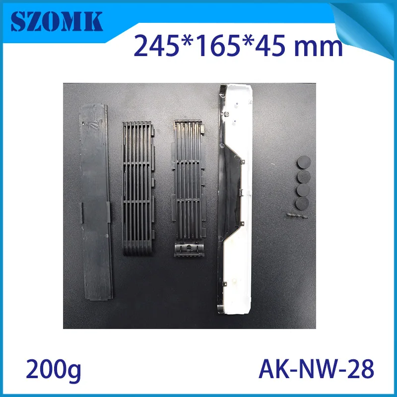 10Pieces  245*165*45mm szomk network plastic enclosure cabinet plastic device housing box electronics equipment project case