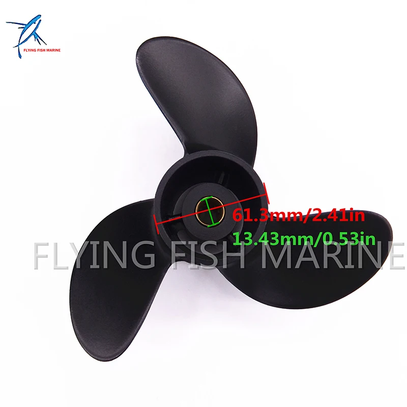 F6-03010000 F6-03010000-8 Propeller for Parsun HDX Makara F5A F6A Outboard Motor 7.8x8