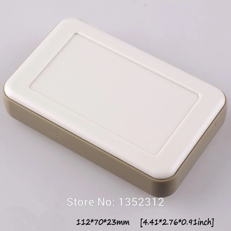 

Free shipping 4 pcs/lot 112*70*23mm handheld enclosures for electronics abs plastic box for project electronics diy box