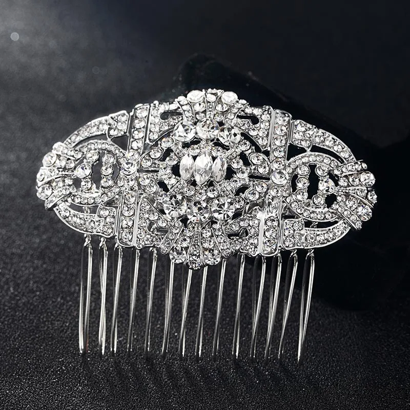 2017 New Arrival Hair Combs Accessories Women Hairpins Tiara Rhinestone Crystal Head Jewelry for Gifts Wedding hair Combs Bijoux