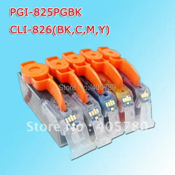 25pcs PGI-825BK/CLI-826BK/CLI-826C/CLI-826M/CLI-826Y for Canon ink cartridges PIXMA IP4810/IP4820/IP4840/IP4850/IP4870