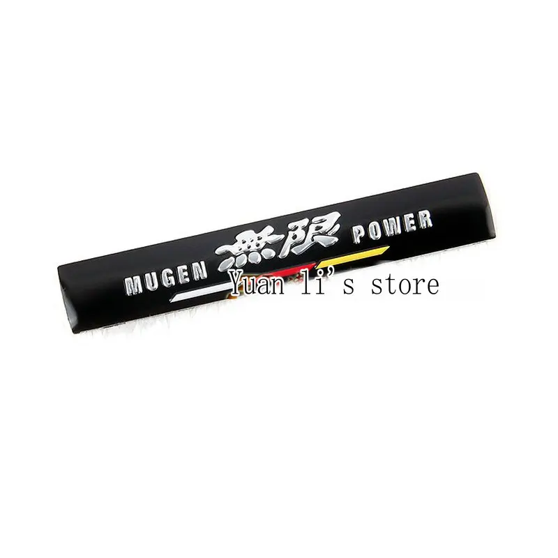 

Wholesale 10 Pcs Rectangle Mugen Power Aluminum Car Body Sticker Mugen Badge Emblem stick 73.2*12mm Car Styling