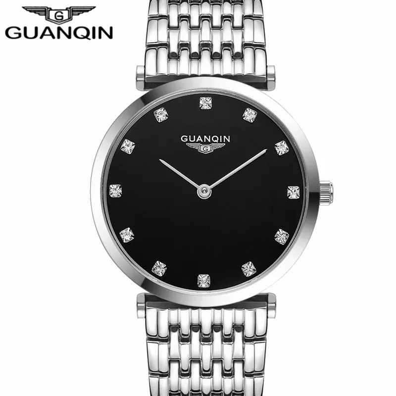 GUANQIN Women Watches Luxury Top Brand Watch Women Casual Fashion Gold Silver Steel Quartz Girl Watches relogio feminino