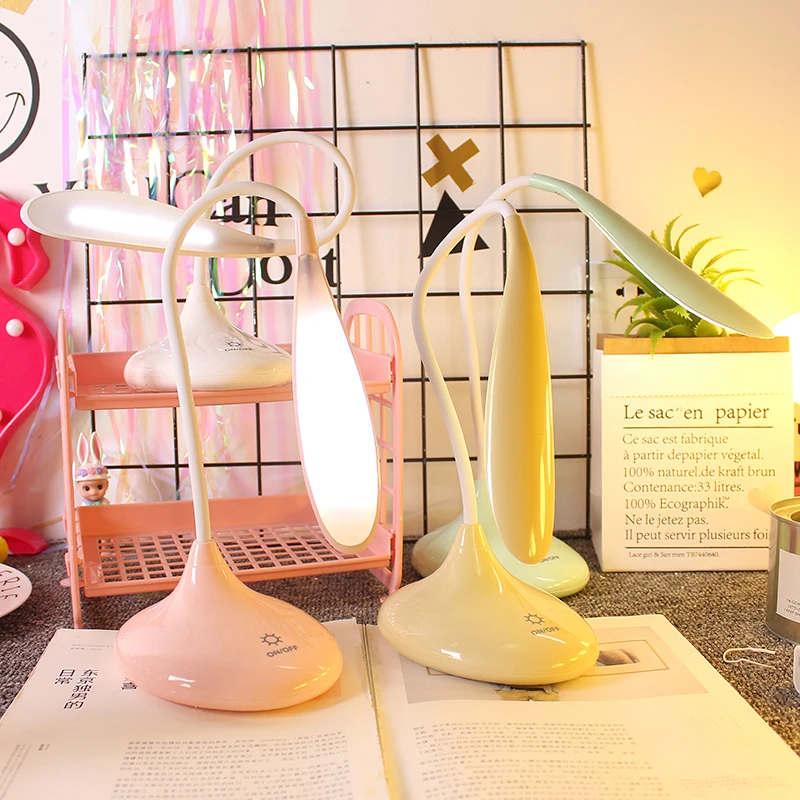 Touch charge, eye protection desk lamp, LED desk, bedroom, college dormitory, learn to write, folding, creative, night light