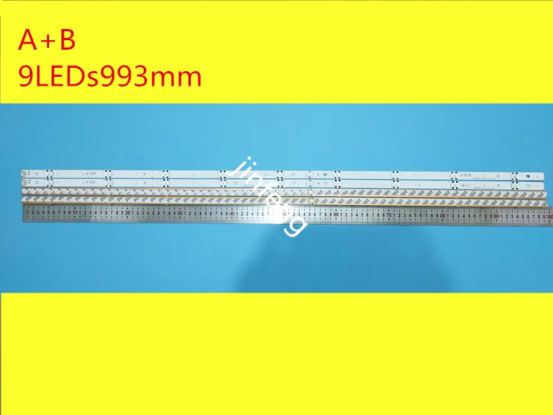 (New kit) 8 PCS(4*A 4*B)LED backlight strip for LG TV 49UF6407 LGE_WICOP_49inch_UHD_REV06_A LGE_WICOP_49inch_UHD_REV06_B NC490