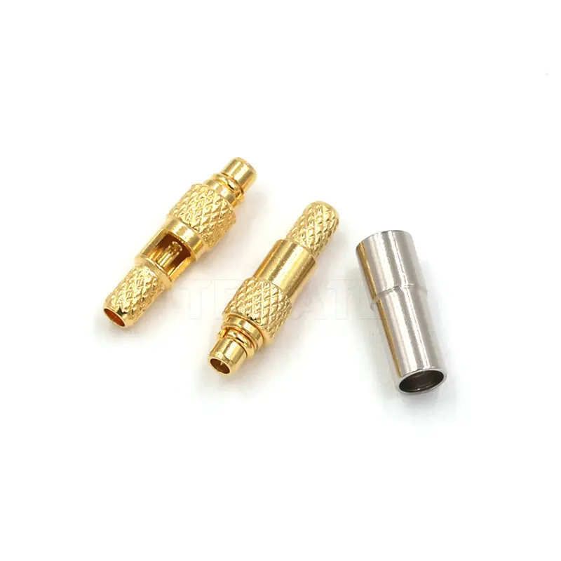 3PCS RF MMCX Male Plug RF coax Connector Crimp For RG316 straight goldplated Wholesale