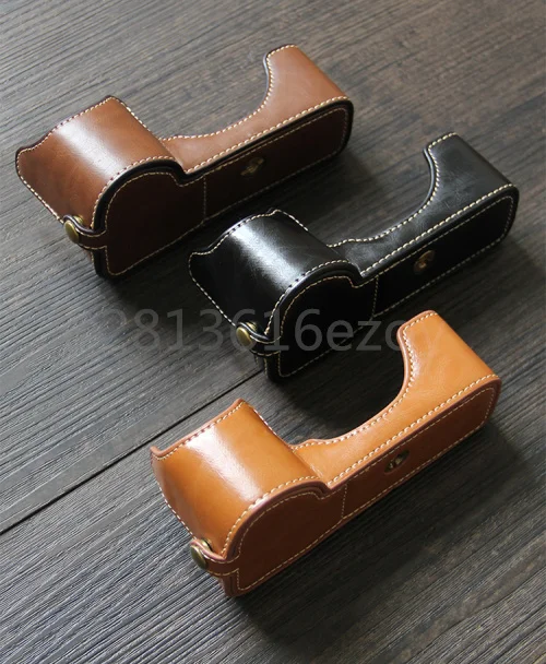 Защитный чехол из искусственной кожи для Olympus OMD EM10, чехол из искусственной кожи в нижней части, с отверстием, для камеры Olympus OMD EM10, OM-D, Mark II 2