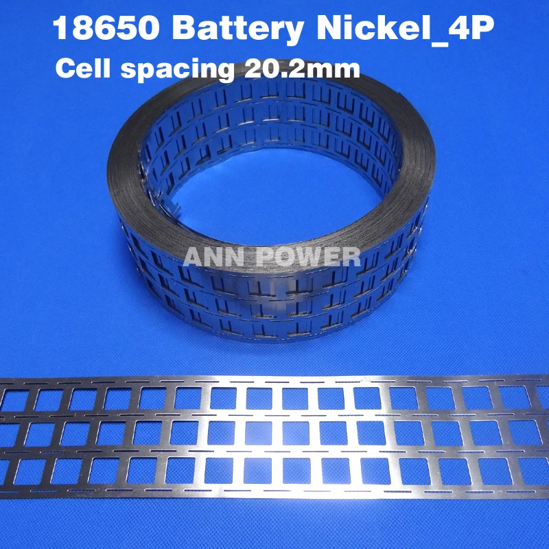 Free Shipping 18650 battery 4P nickel belt lithium ion batteries nickel tape Cell spacing 20.2mm For high power battery pack