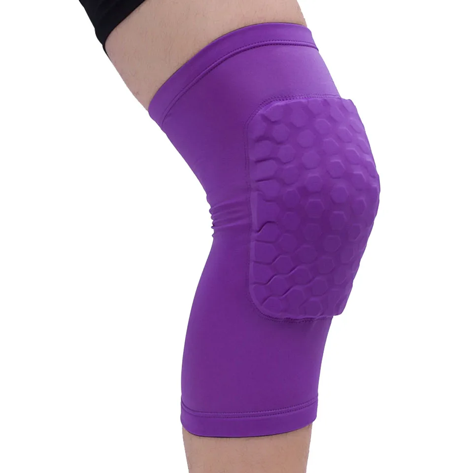 1PCS Honeycomb Knee Pads Basketball Sport Kneepad Volleyball Knee Protector Brace Support Football Compression Leg Sleeves