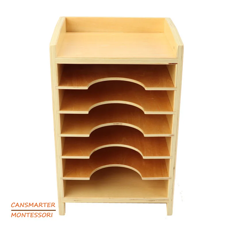 Montessori Materials Baby Toys Wooden Geometric Card Cabinet Preschool Learning Training and Educational Toys for Children