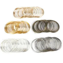 100pcs High Quality Thickness 0.6mm/Diameter 6cm Wire Bracelet Ring Memory Beading Steel Wire For DIY Bracelet Jewelry Making