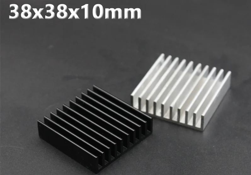 

38x38x10mm high quality aluminum alloy heatsink fin router MOS display memory fin multi-color optional 38*38*10mm Cooler