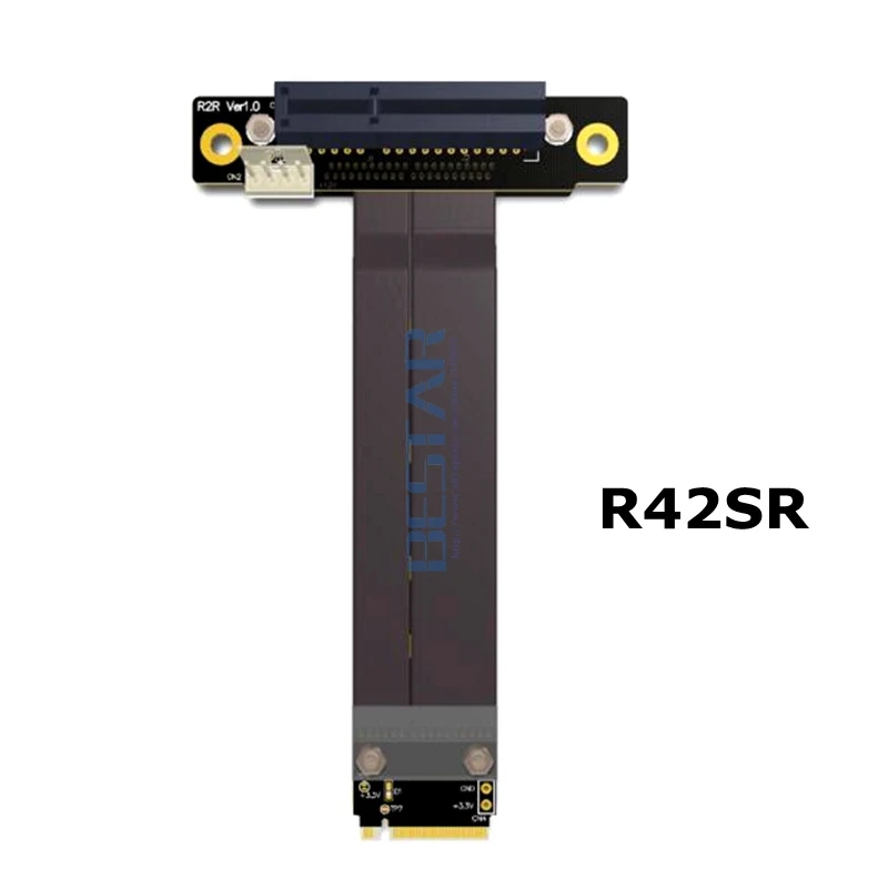 Riser-cabo de fita extensor pcie pci-e x4 para m.2 ngff nvme chave m key-m riser card pci-express, 4x, gen3.0, 32g/bps, 1ft, 2 pés, 3 pés