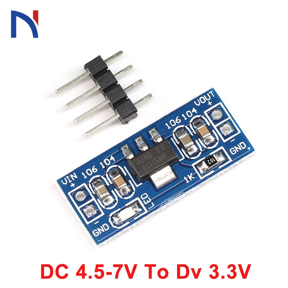 

AMS1117 DC 4.5V - 7V to 3.3V power supply module AMS1117 DC 3.3 V power module AMS1117-3.3V