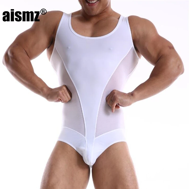 

Aismz NEW Men's shaper Sexy Body Comfortable Underwear Suspender Jockstrap Bodywear Singlet Underwear corset shapewear for men