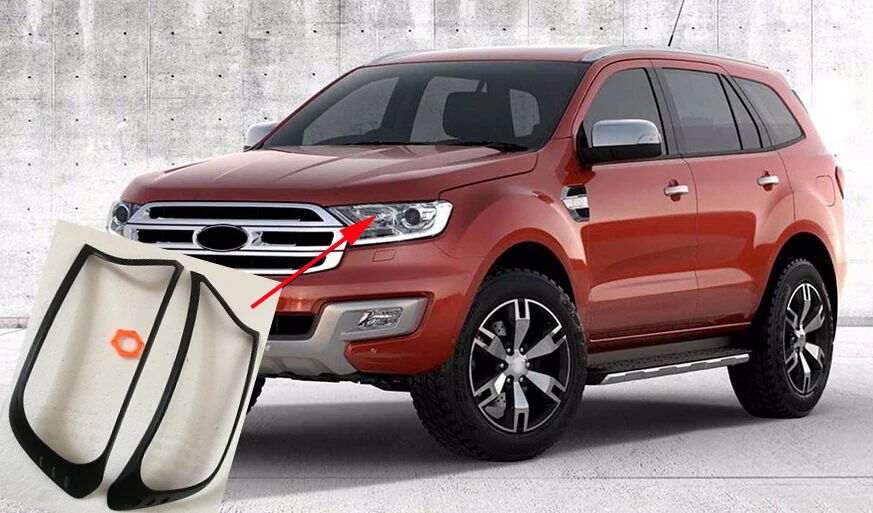 

2017 Suitable for Ford Pickup Accessories ABS Chrome Headlights Surrounds Cover For FORD RANGER 2016 2017 PICKUP Car Styling