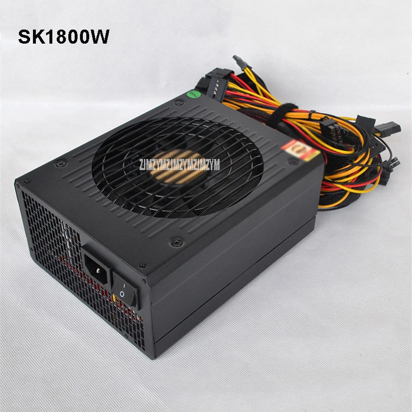 SK1800W 1800W PC Miners Power Supply Efficiency Computer Mining Power Supply With EMC Fit for All Kind of Bitcoin Machine