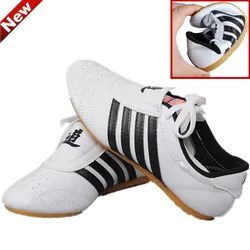 Four trips Taekwondo Shoes Adult Children breathable KICK Boxing Martial Art Sneaker karate Training cheap Comfortable WTF shoes