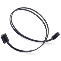 CP11B-300 SATA Cable with Lateral 90 Degree Angled SATA Connector 6Gb/s 30cm Black