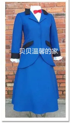 Custimzied Mary Poppins Dress Mary Poppins Cosplay blue Costume set 11