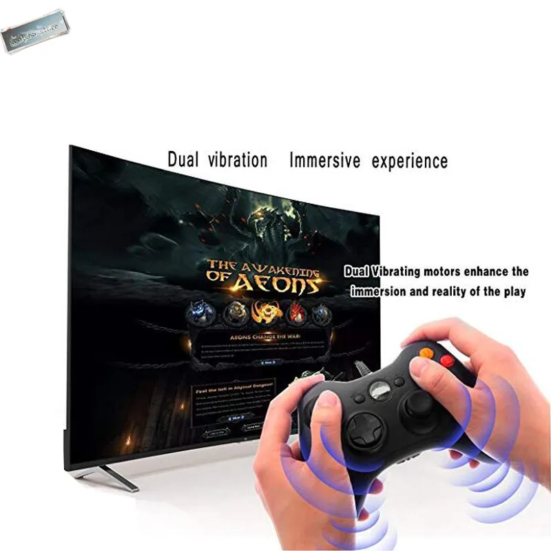 ذراع تحكّم سلكيّة كابل يو اس بي غمبد ل مايكروسوفت XBOX 360 وحدة التحكم السلكية جويستيك ل XBOX 360 أذرع التحكم في ألعاب الفيديو غمبد Joypad