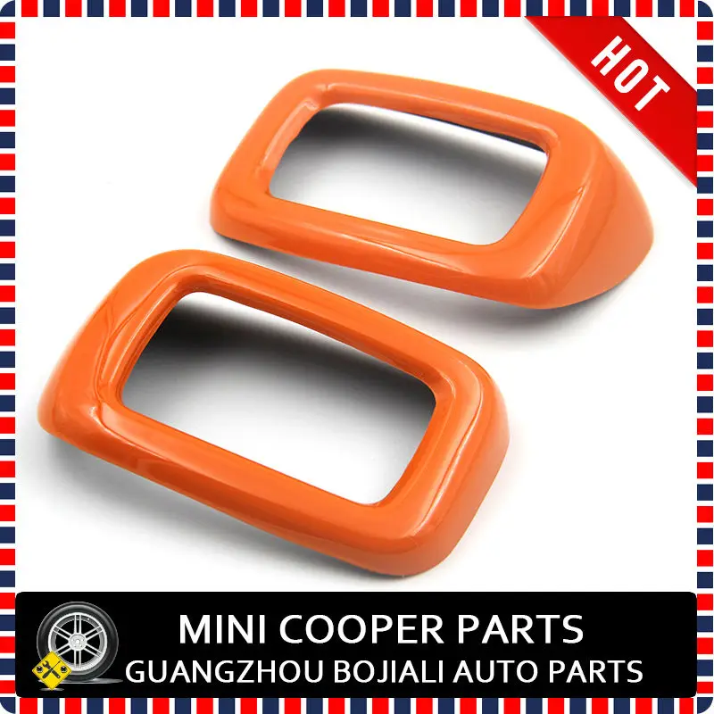 Brand New ABS Material UV Protected Orange Color Style Rear Seat Belt Cover For Mini cooper Clubman F54 (2pcs/Set)