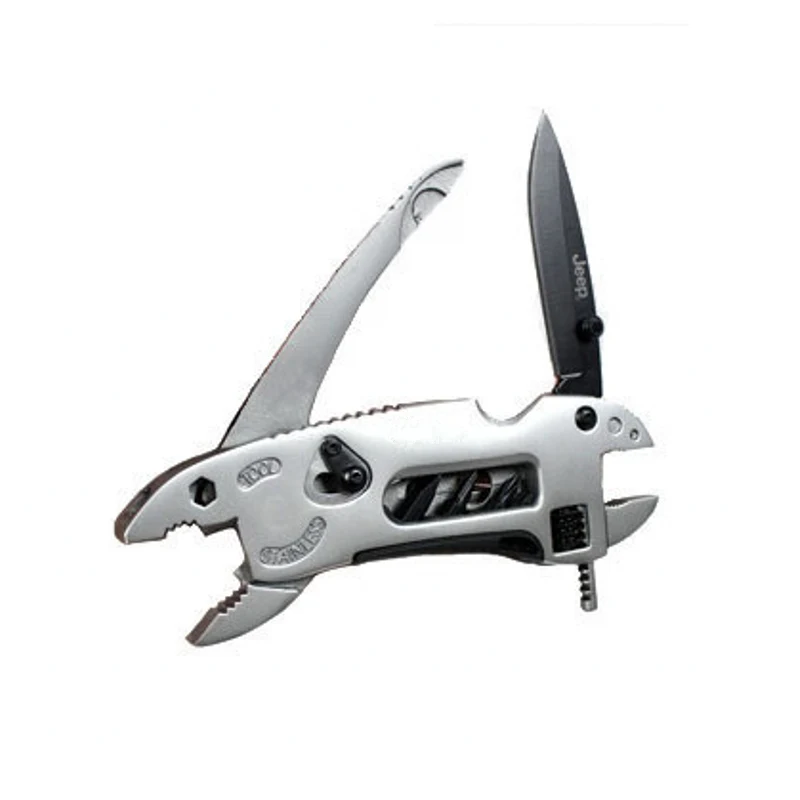 EDC Multi Tool Pliers Pocket Knife Screwdriver Kit Adjustable Repair Wrench Jaw Survival Camping Stainless Steel Spanner Tools