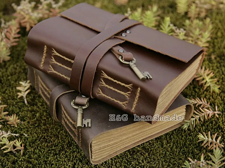 High Quality Genuine Leather Vintage Notebook Notepad Travel Journal Diary Book Creative Gift Handmade