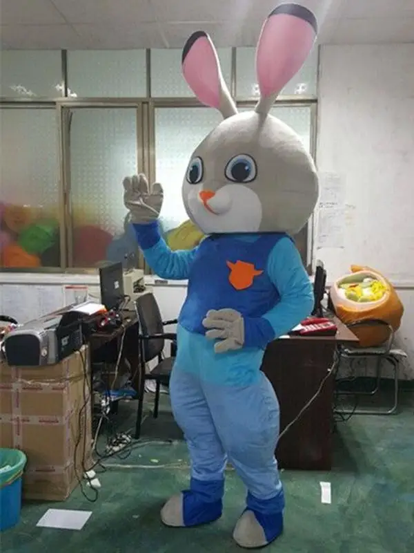 

New Adult Best Sale Lovely Rabbit Mascot Costume Christmas Fancy Dress Halloween Mascot Costume