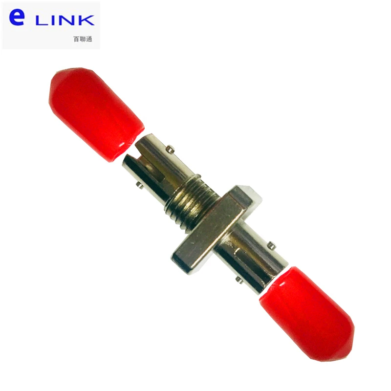 ST fiber adapter square simplex metal housing optical fibre coupler good quality ftth connector factory supply ELINK