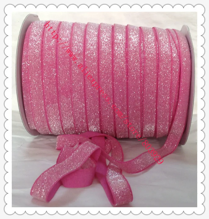 Stretch Garden Rose Metallic Velvet Ribbon    Sparkle Ribbon     5/8