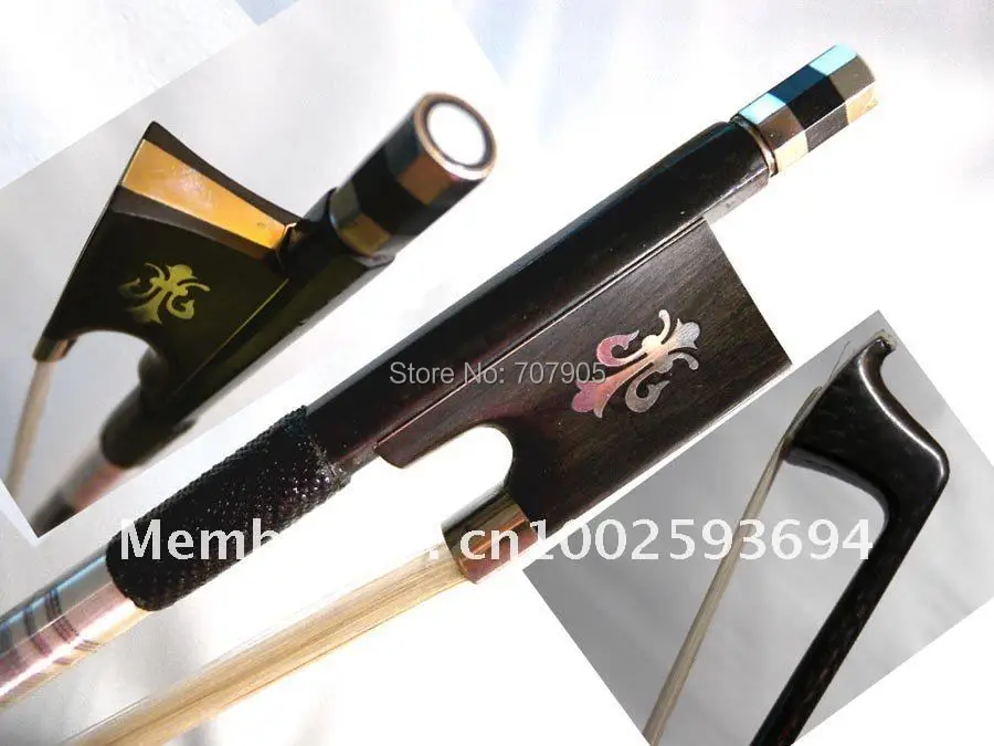 

4/4 Violin Bow Pure Carbon fiber Fast Action Straight Top Horse Hair
