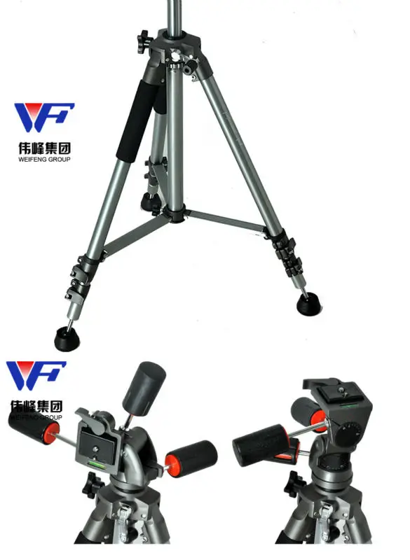 คุณภาพสูง Professional อะลูมินัมอัลลอย Weifeng กล้องวิดีโอขาตั้งกล้อง WF-6307A 3-Way Pan Head แบบพกพาขาตั้งกล้องดิจิตอล