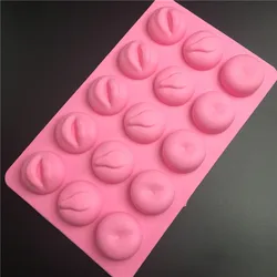 Funny Sex Ass Lip Silicone Cake Mold 15 Holes Ice Cube Tray DIY Silicone Chocolate Molds Soap Mould