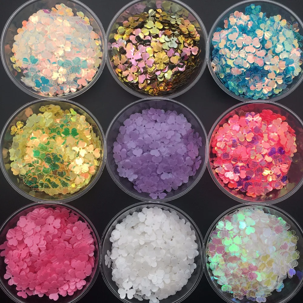 20g 700pcs 11mm Flower Loose Sequin Paillette Sewing,Wedding Craft,Women Shoes,hat Kids DIY Garment Accessories