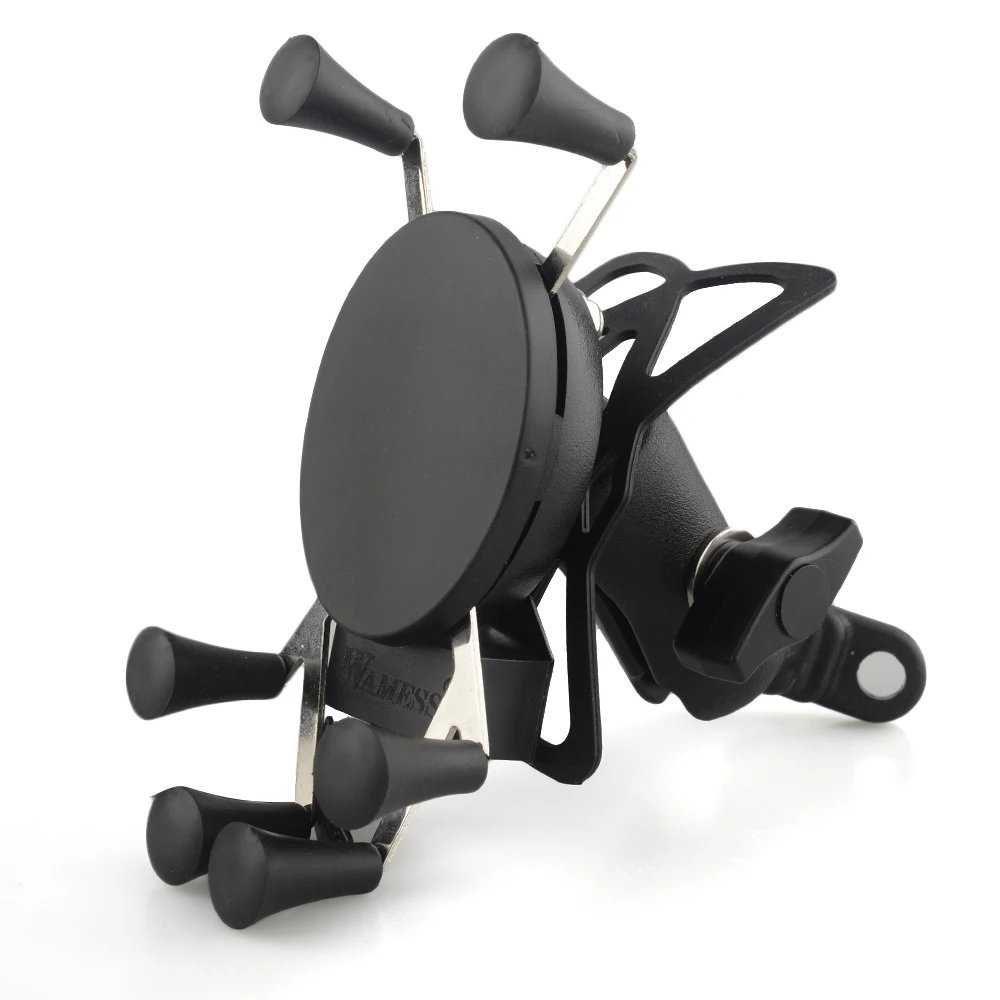 Motorcycle Handlebar Rear Mirror Mount Rail for CellPhone Smartphone Holder for iPhone Huawei LG Ram Mounts