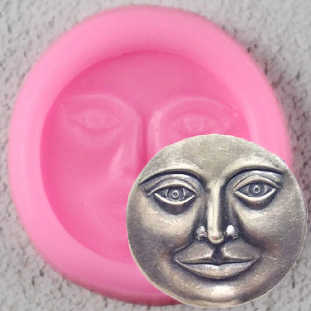 3D Moon Face Cooking Tools Silicone Mold Cake Chocolate Candy Jelly Baking Mold Fondant Cake Decorating Tools