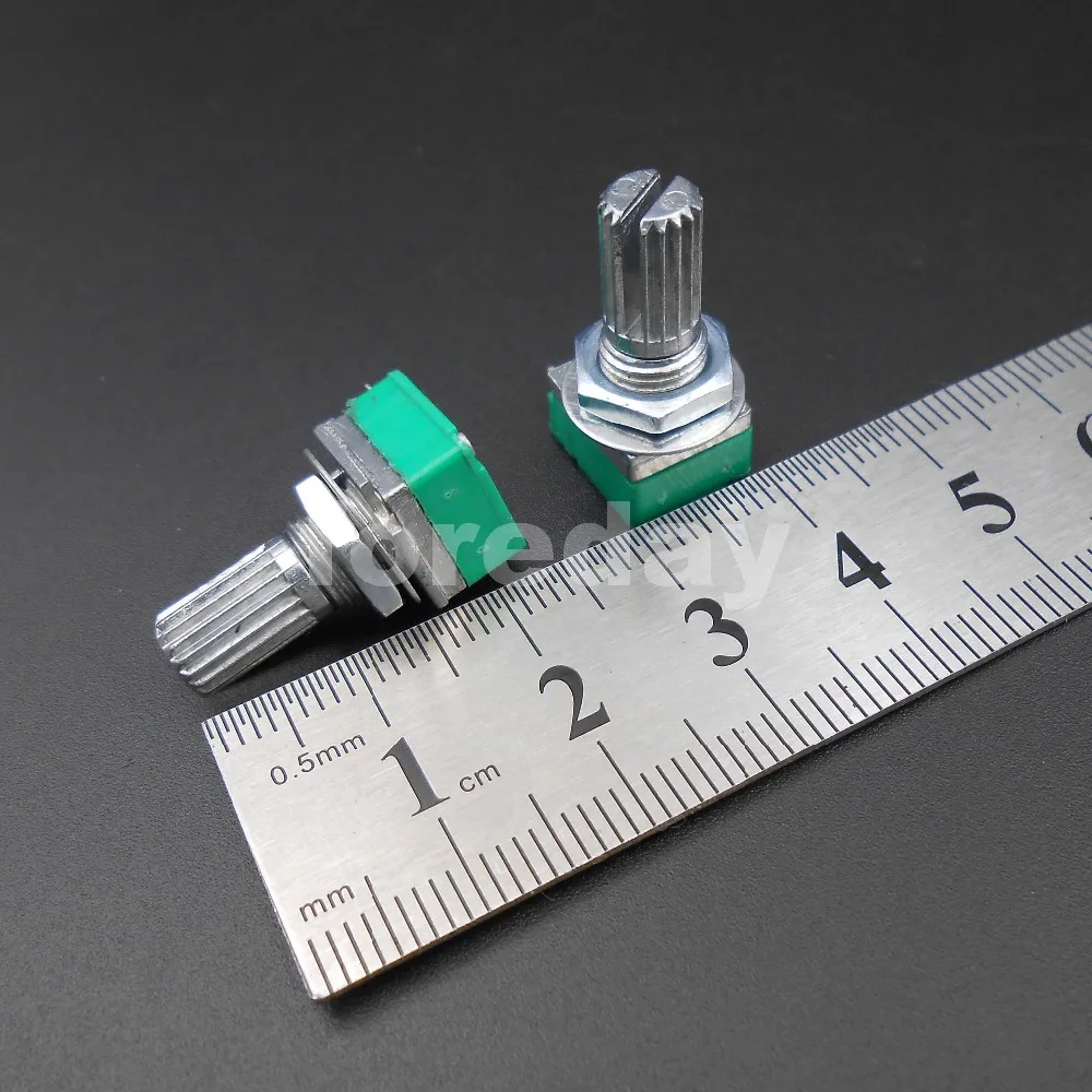 10-500PCS NEW RK097N Audio Amplifier Sealed Potentiometer 3 Pins B 5K 10K 20K 50K 100K ohm 3P B5K B10K B20K 50K B100K *FD733-737