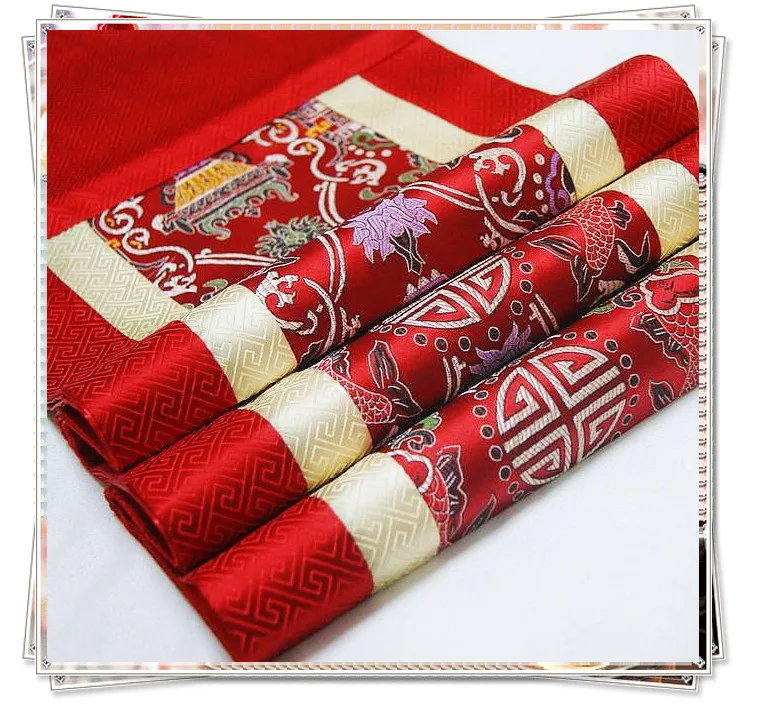 Silk brocade Chinese modern minimalist luxury fashion retro table flag flag tablecloths bed wedding gift of Foreign Affairs