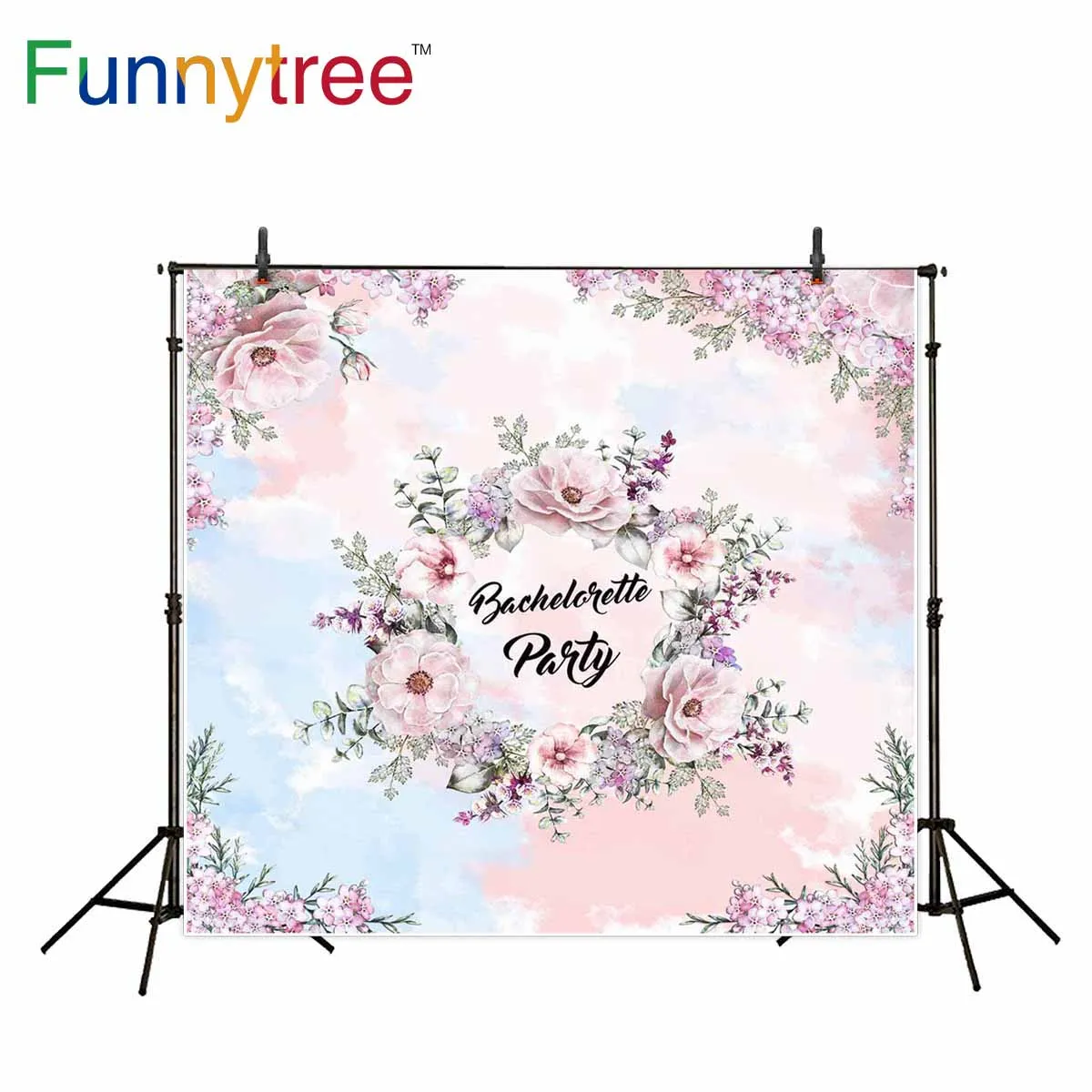 Funnytree Bachelorette Party Background Studio Wedding Flower Spring Sky Professional Photography Backdrop Photobooth Prop