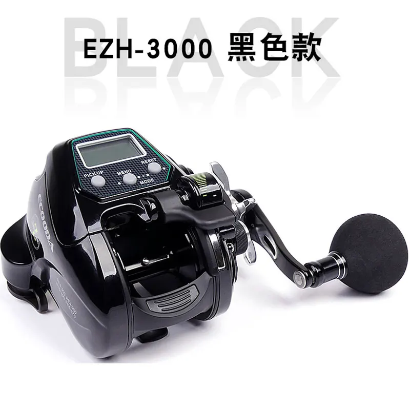 new ecooda EZH3000 EZH5000  electric reel fishing vessel fish boat fishing reel saltwater ocean fishing reel  black 11 bearing