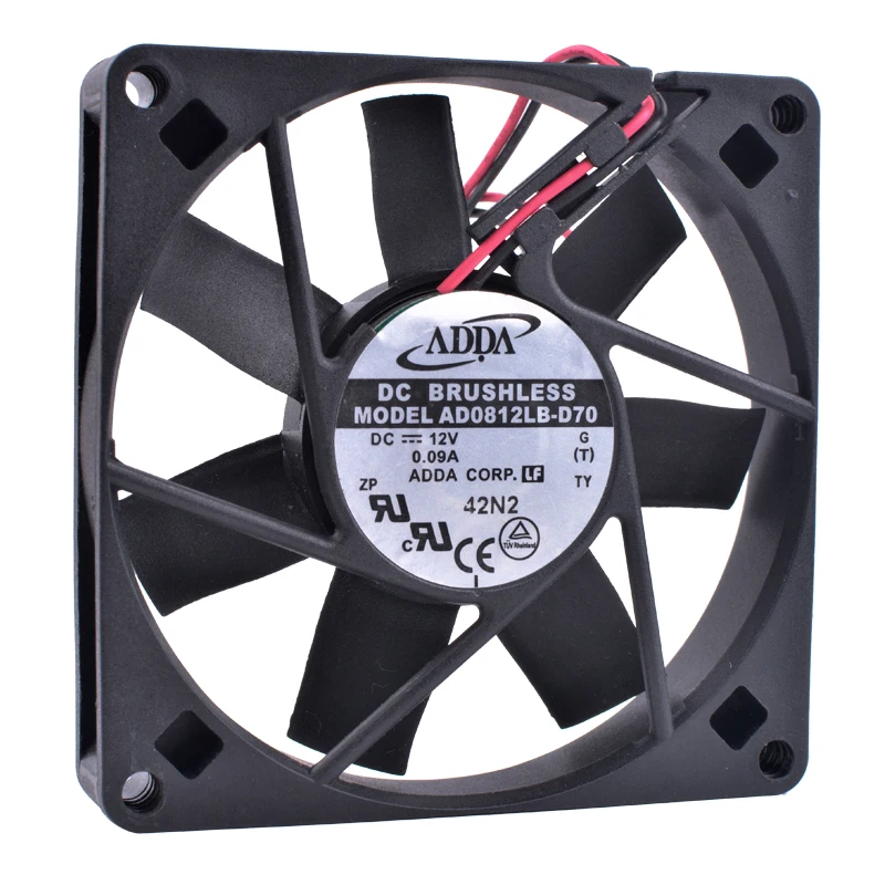 

COOLING REVOLUTION AD0812LB-D70 8cm 80mm fan 8015 80x80x15mm 12V 0.09A Double ball bearing quiet cooling fan