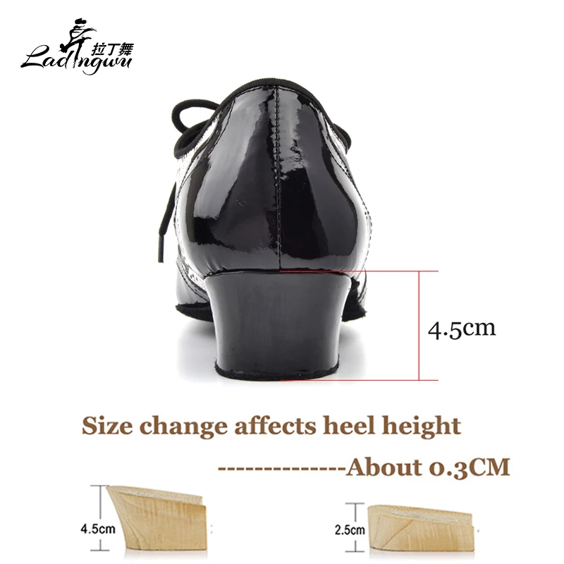 Ladingwu Uomini Sociale di Scarpe Nero e struttura Del Serpente DELL\'UNITÀ di elaborazione di Scarpe Per Sala Da Ballo Danza Fondo Morbido Latino